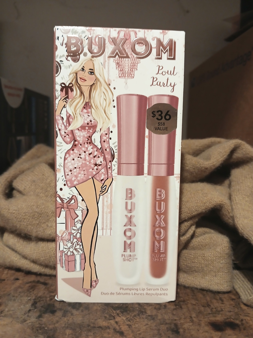 Buxom Pout Party Plumping Lip Serum Duo — Filler (Clear) And Lingerie
